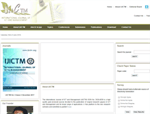 Tablet Screenshot of ijictm.org